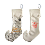 Christmas Candy Bags Clown Shoes Sublimation Christmas Socks