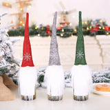 Plaid Wine Bottle Bags Holiday Table Dressing Supplies