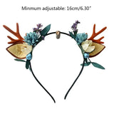 Christmas Deer Antlers Horn Headband Cat Ear Hair Hoop Headdress R58E