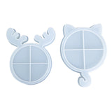 Christmas Deer/Cat Tray Epoxy Resin Mold DIY Crafts Silicone Mould