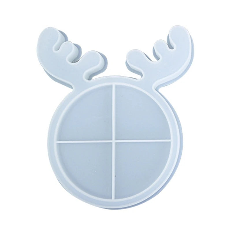 Christmas Deer/Cat Tray Epoxy Resin Mold Silicone Mould