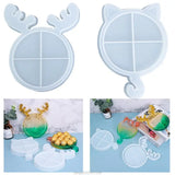 Christmas Deer/Cat Tray Epoxy Resin Mold DIY Crafts Jewelry Holder AG16