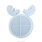 Christmas Deer/Cat Tray Epoxy Resin Mold DIY Crafts Jewelry Holder AG16