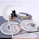 Christmas Deer Moon Cat Silicone Resin Casting Mold Jewelry DIY Craft Tool