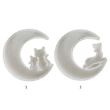 Christmas Deer Moon Cat Silicone Resin Casting Mold Jewelry DIY Craft Tool