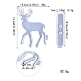Christmas Deer Silicone Mold with Holder for DIY Table Decor