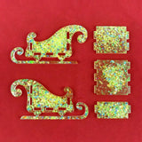 Christmas Deer with Santa?s Sleigh Mold Set - Home Decor Car Storage Box Mold