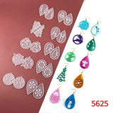 Christmas Silicone Resin Mold Set Snowflake Snowman Keychain Pendant