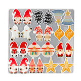 Christmas Earrings Resin Mold Xmas Danglers Pendant Silicone Mould DIY