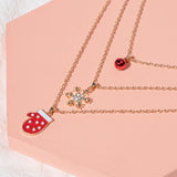Christmas Elements Alloy Pendant Multi-layer Necklace Women's Jewelry