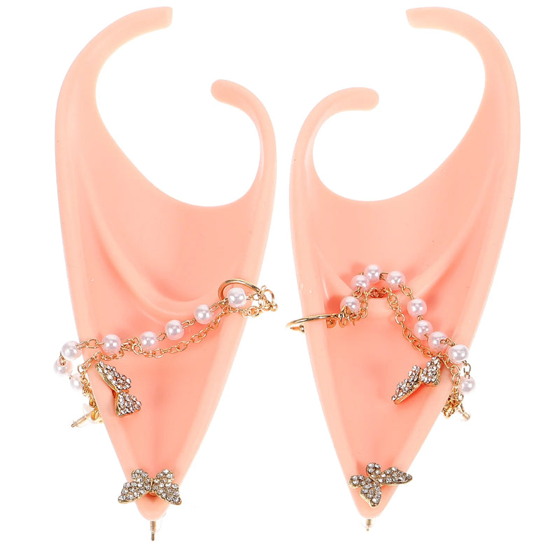 Elf Ears Costume Accessories Halloween Party Dressing Props Makeup Fairy Cosplay