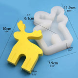 Christmas Elk Epoxy Resin Mold DIY Ornaments Casting Silicone Mould