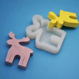 Christmas Elk Epoxy Resin Mold DIY Ornaments Casting Silicone Mould