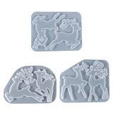 Elk Epoxy Resin Silicone Molds for Xmas DIY Keychain
