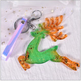 Elk Epoxy Resin Silicone Molds for Xmas DIY Keychain