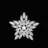 925 Silver Party Stars Brooch Jewelry for Christmas