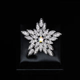 925 Silver Party Stars Brooch Jewelry for Christmas