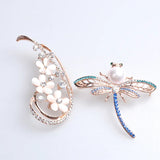Christmas Rose Butterfly Brooch Jewelry Bohemia Party Unisex Pins