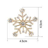 S925 Silver Christmas Snowflake Brooch for Women