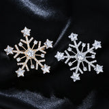 S925 Silver Christmas Snowflake Brooch for Women