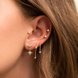 Fine Silver Jewelry Rose Silver 925 Sterling Silver Drop Earring