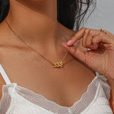 Lucky Number Plated Necklace For Women - Angel Number Jewelry