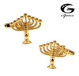 Gold-colour Copper Cuff Links