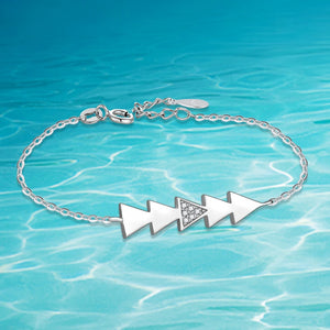 Zircon Christmas Tree Bracelet 925 Sterling Silver Jewelry
