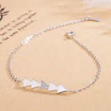 Zircon Christmas Tree Bracelet 925 Sterling Silver Jewelry