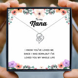Heart Pendant Necklace Grandma Gift for Christmas