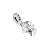 Snow Globe Angel Dangle Charm for 925 Silver Bracelets - DIY Jewelry Making
