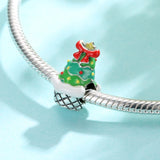 Christmas 925 Sterling Silver Charm Pendant for Bracelet DIY