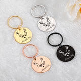 Christmas Elk Graphics Keychain Name Gift