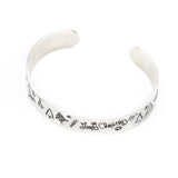 Christmas Stainless Steel Cuff Bangle Engrave Cartoon Figures Bracelet