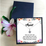 Aunt Crystal Pendant Necklace Women Family Gift Birthday