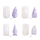 Christmas Gnome Candle Mold for DIY Soap Plaster Ornaments