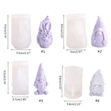 Christmas Gnome Candle Silicone Mold DIY Candle Soap Plaster Desk Ornament