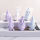 Christmas Gnome Candle Silicone Mold DIY Candle Soap Plaster Desk Ornament