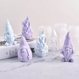 Christmas Gnome Candle Silicone Mold DIY Candle Soap Plaster Desk Ornament