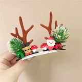 Christmas Antlers Hairpin for Girls Holiday Headwear