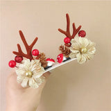 Christmas Antlers Hairpin for Girls Holiday Headwear