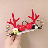 Christmas Antlers Hairpin for Girls Holiday Headwear