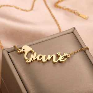 Christmas Deer Necklaces Stainless Steel Pendant for Women