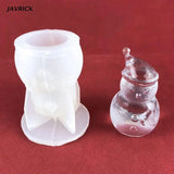 Christmas Hat Snowman Ornament Silicone Mold for Home Decor
