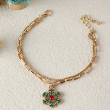 Christmas Snowman Shoe Bracelet for Girls