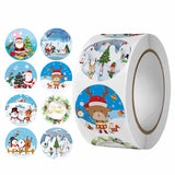 Christmas Cartoon Stickers Waterproof Adhesive Labels For Kid