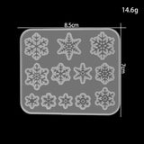 Christmas Snowflake Ornament Mold Resin Craft DIY Pendants