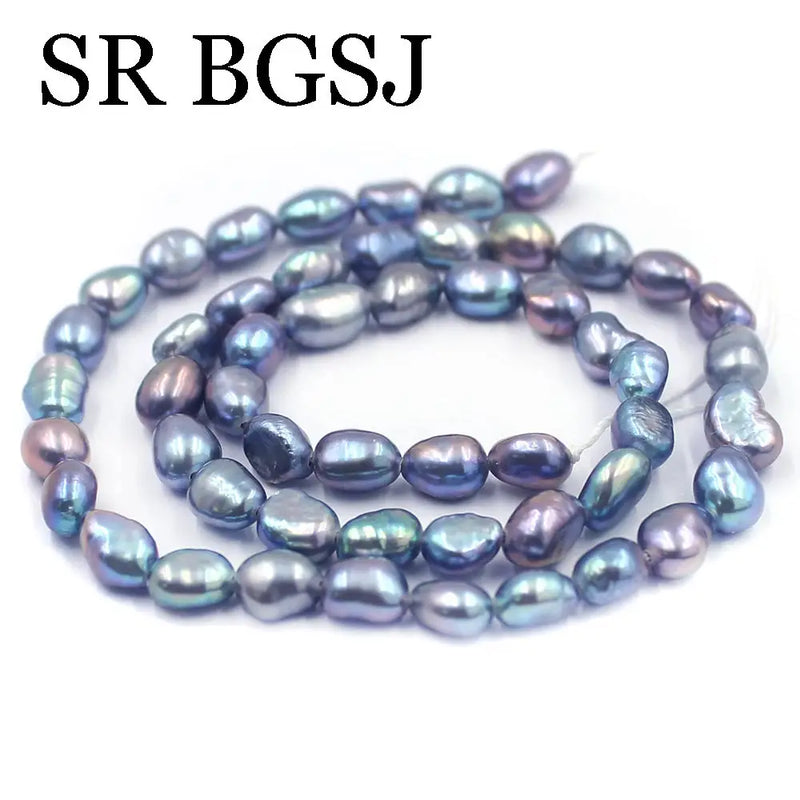 Baroque Potato Natural Freshwater Pearl Beads Strand 14inch
