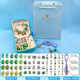 Christmas Jewelry Set Diy Beaded Bracelet Girls Gift 6-12 Years Old
