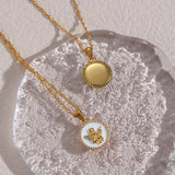 Christmas Jewelry Enamel Angle Pendant Necklace